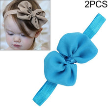 Load image into Gallery viewer, 2 PCS Baby Headband Ribbon Chiffon Bow Children Hair Band Headwear