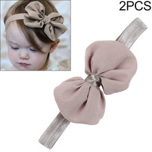 Load image into Gallery viewer, 2 PCS Baby Headband Ribbon Chiffon Bow Children Hair Band Headwear