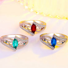 Load image into Gallery viewer, 925 Sterling Silver Finger Rings Women Vintage Engagment Zircon Jewelry, 10, 8, 9, 6, 7