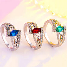 Load image into Gallery viewer, 925 Sterling Silver Finger Rings Women Vintage Engagment Zircon Jewelry, 10, 8, 9, 6, 7