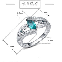 Load image into Gallery viewer, 925 Sterling Silver Finger Rings Women Vintage Engagment Zircon Jewelry, 10, 8, 9, 6, 7