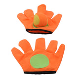 Outdoor Sports Toys Children Plush Sticky Ball Catching Gloves Set