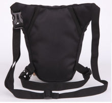 Load image into Gallery viewer, Black Motocross leg bag Motorcycle riding bag Knight waist bag outdoor multi-function bag, multi-function bag