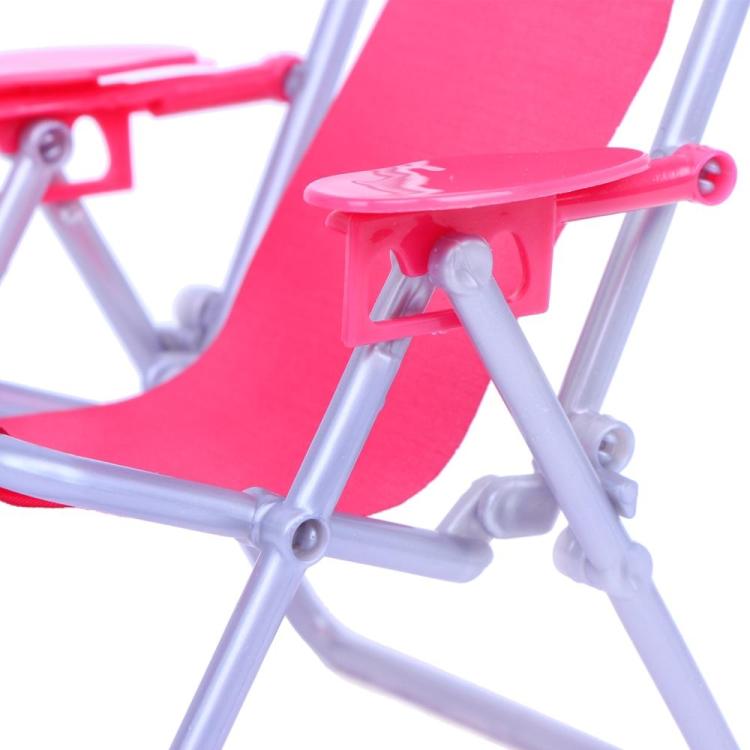 1:6 Folding Canvas Beach Chair Recliner for Barbie Doll