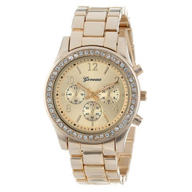 Women Alloy Diamond Atainless Steel Belt Watch