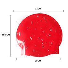 Load image into Gallery viewer, Glossy Seamless Pure Silicone High Elasticity Professional Swimming Cap, Glossy Seamless (Blue), Glossy Seamless (White), Glossy Seamless (Red), Glossy Seamless (Purple), Glossy Seamless (Yellow)