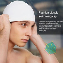 Load image into Gallery viewer, Glossy Seamless Pure Silicone High Elasticity Professional Swimming Cap