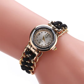 Sloggi 377 Women Knitting Rope Chain Quartz Wrist Watch