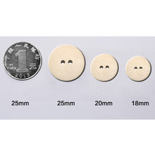 Load image into Gallery viewer, 100 PCS English Alphabet Carved Round Wooden Buttons