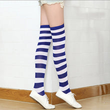 Load image into Gallery viewer, Children Color Striped Stockings Japanese Thigh Socks