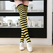 Load image into Gallery viewer, Children Color Striped Stockings Japanese Thigh Socks