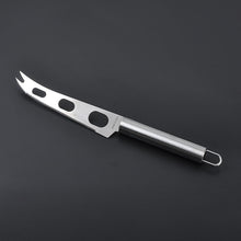Load image into Gallery viewer, Stainless Steel Cheese Knife With Fork Tip Cheese Butter Knife Slicer Butter Pizza Cutter, Cheese Knife
