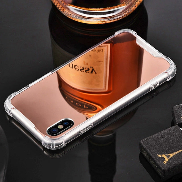Luxury Plating Mirror Acrylic TPU Case for iPhone 8 Plus & 7 Plus