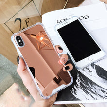 Load image into Gallery viewer, For iPhone XR Luxury Plating Mirror Acrylic TPU Case