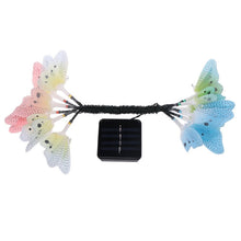 Load image into Gallery viewer, Solar Powered Butterfly Fiber Optic Fairy String Waterproof Christmas Outdoor Garden Holiday Lights, 4m 12LEDs, 5m 20LEDs