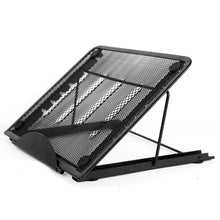 Load image into Gallery viewer, Portable Desktop Folding Cooling Metal Mesh Adjustable Ventilated Holder