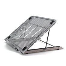 Load image into Gallery viewer, Portable Desktop Folding Cooling Metal Mesh Adjustable Ventilated Holder