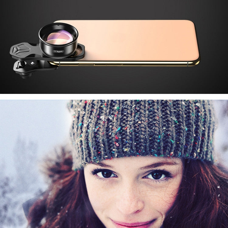 APEXEL APL-HB2X 2X Telephoto Lens Extended Professional HD External Mobile Phone Universal Lens