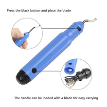 Load image into Gallery viewer, NB1100 Hand Deburr Trimming Knife Scraper, Handle + 1 Cutter Head, 10 Cutter Heads, Handle +10 Cutter Heads