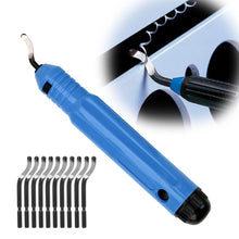 Load image into Gallery viewer, NB1100 Hand Deburr Trimming Knife Scraper, Handle + 1 Cutter Head, 10 Cutter Heads, Handle +10 Cutter Heads