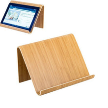Load image into Gallery viewer, Bamboo Mobile Phone Tablet Lazy Desktop Stand