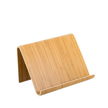 Load image into Gallery viewer, Bamboo Mobile Phone Tablet Lazy Desktop Stand