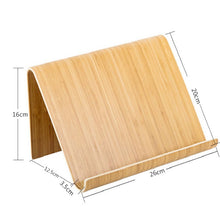 Load image into Gallery viewer, Bamboo Mobile Phone Tablet Lazy Desktop Stand