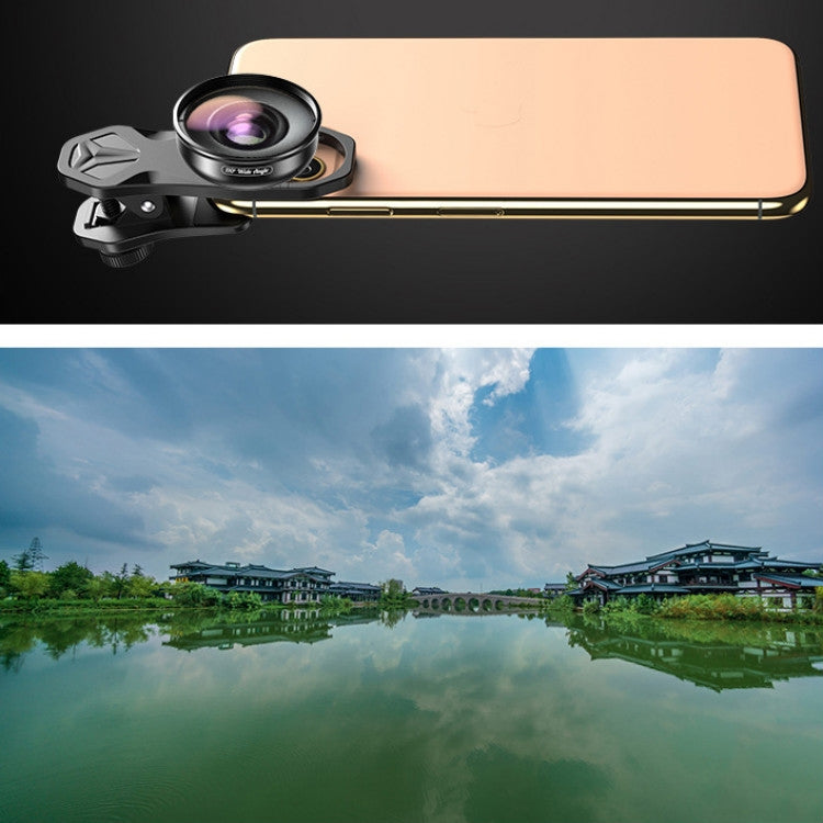 APEXEL APL-HB110 110 Degrees Wide Angle Professional HD External Mobile Phone Universal Lens