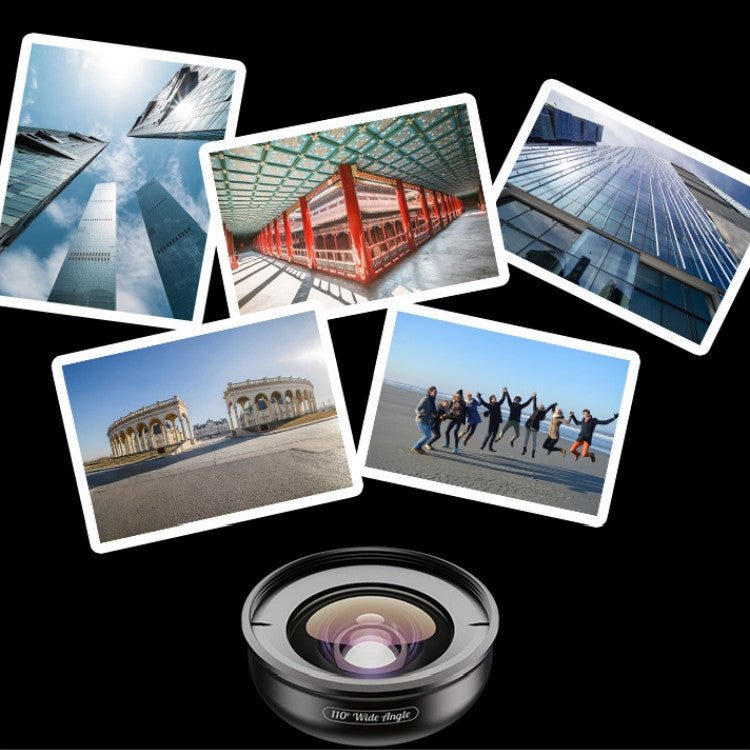 APEXEL APL-HB110 110 Degrees Wide Angle Professional HD External Mobile Phone Universal Lens