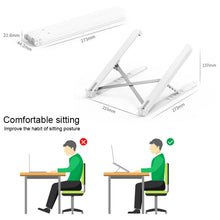 Load image into Gallery viewer, Folding Portable Lifting Desktop Cooling Height Angle Adjustable Laptop Bracket