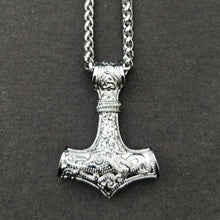 Load image into Gallery viewer, Mjolnir Pendant Viking Protective Talisman Hammer Necklace, TBD074879001A, TBD074879001C, TBD074879001F, TBD074879001B, TBD074879001D, TBD074879001E