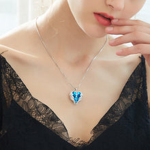 Load image into Gallery viewer, Women Fashion Angel Wings Crystals Heart Necklaces
