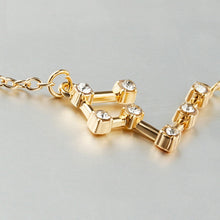 Load image into Gallery viewer, Fashion Zircon Pendant Zodiac Guardian Necklace Short Clavicle Chain, Aquarius-Gold, Aquarius-Silver, Pisces-Gold, Pisces-Silver, Aries-Gold, Aries-Silver, Taurus-Gold, Taurus-Silver, Gemini-Gold, Gemini-Silver, Sagittarius-Gold, Sagittarius-Silver    ...