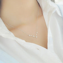Load image into Gallery viewer, Fashion Zircon Pendant Zodiac Guardian Necklace Short Clavicle Chain, Aquarius-Gold, Aquarius-Silver, Pisces-Gold, Pisces-Silver, Aries-Gold, Aries-Silver, Taurus-Gold, Taurus-Silver, Gemini-Gold, Gemini-Silver, Sagittarius-Gold, Sagittarius-Silver    ...