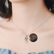 Load image into Gallery viewer, 100 Language I love You Necklace Memory Projection Pendant Wedding Letter Necklace, Rose Gold, White Copper