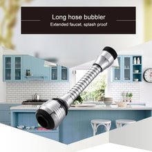 Load image into Gallery viewer, 360 Degree Rotate Kitchen Accessories Long Water Bubbler Filter Water Saving Aerator Nozzle Tap, Long Water Bubbler Filter