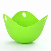 Load image into Gallery viewer, Silicone Egg Cooker Egg Bracket Kitchen Tools Pancake Cookware Bakeware Steam Eggs Plate Tray, Green, Red, Blue, Yellow, 4 pieces of steamed egg