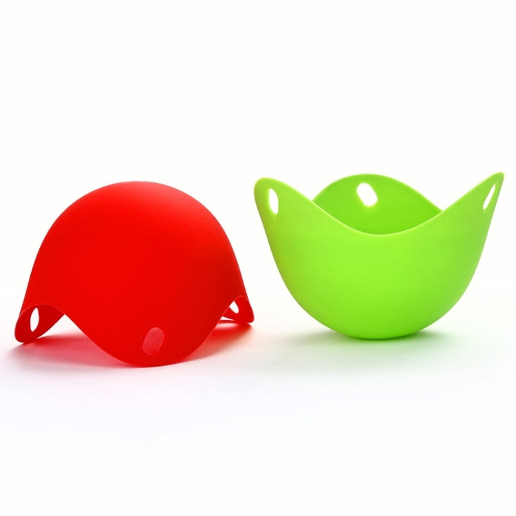 Silicone Egg Cooker Egg Bracket Kitchen Tools Pancake Cookware Bakeware Steam Eggs Plate Tray, Green, Red, Blue, Yellow, 4 pieces of steamed egg