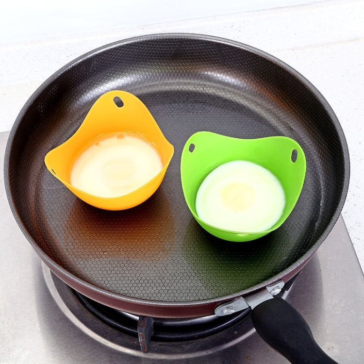 Silicone Egg Cooker Egg Bracket Kitchen Tools Pancake Cookware Bakeware Steam Eggs Plate Tray, Green, Red, Blue, Yellow, 4 pieces of steamed egg