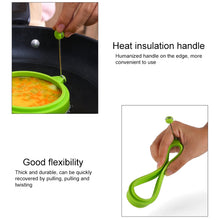 Load image into Gallery viewer, DIY Breakfast Round Silicone Egg Ring Fried Egg Mould Pancake Ring Non-stick Kitchen Cooking Mould, Round, Blue, Round, Green, Round, Orange, Round, Red