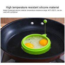 Load image into Gallery viewer, DIY Breakfast Round Silicone Egg Ring Fried Egg Mould Pancake Ring Non-stick Kitchen Cooking Mould, Round, Blue, Round, Green, Round, Orange, Round, Red
