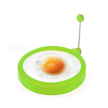 Load image into Gallery viewer, DIY Breakfast Round Silicone Egg Ring Fried Egg Mould Pancake Ring Non-stick Kitchen Cooking Mould, Round, Blue, Round, Green, Round, Orange, Round, Red