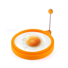 Load image into Gallery viewer, DIY Breakfast Round Silicone Egg Ring Fried Egg Mould Pancake Ring Non-stick Kitchen Cooking Mould, Round, Blue, Round, Green, Round, Orange, Round, Red