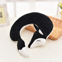 Load image into Gallery viewer, Lovely Fox Animal Cotton Plush U Shape Neck Pillow for Travel Car  Plane Travel