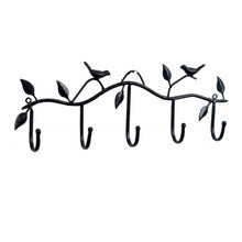 Load image into Gallery viewer, Wrought Iron Birds Pattern Decorated Simple Clothes Hooks