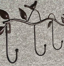Load image into Gallery viewer, Wrought Iron Birds Pattern Decorated Simple Clothes Hooks