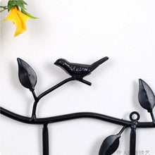 Load image into Gallery viewer, Wrought Iron Birds Pattern Decorated Simple Clothes Hooks