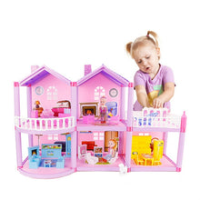 Load image into Gallery viewer, DIY Assembled Miniature Princess Doll House Small Villa Simulation Dream House Girl Toy