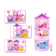 Load image into Gallery viewer, DIY Assembled Miniature Princess Doll House Small Villa Simulation Dream House Girl Toy