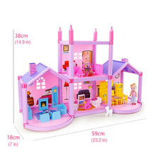 Load image into Gallery viewer, DIY Assembled Miniature Princess Doll House Small Villa Simulation Dream House Girl Toy
